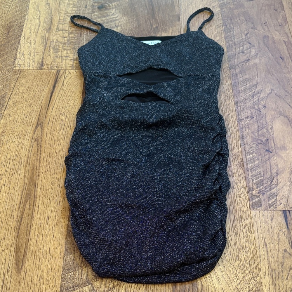 Chelsey Blake by Holly Green Junior’s Black Cut Out Dress